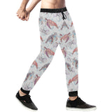 Watercolor sea turtle jellyfish pattern Unisex Casual Sweatpants