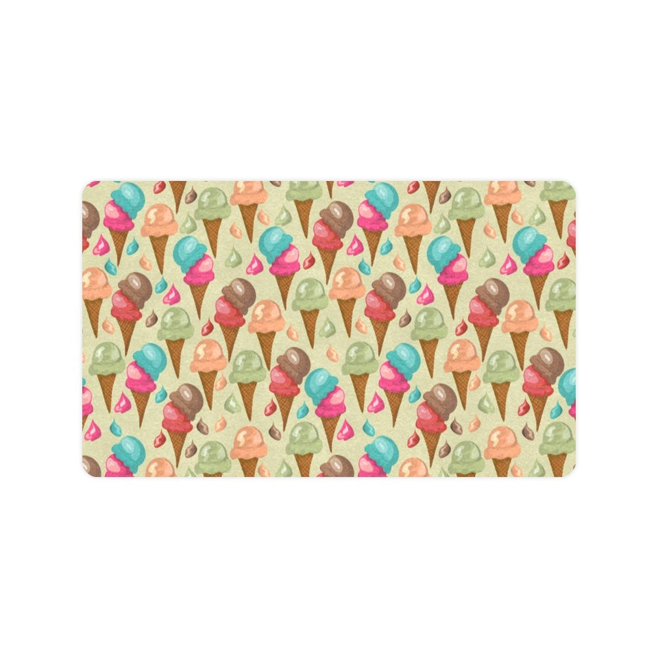 Colorful ice cream pattern Doormat