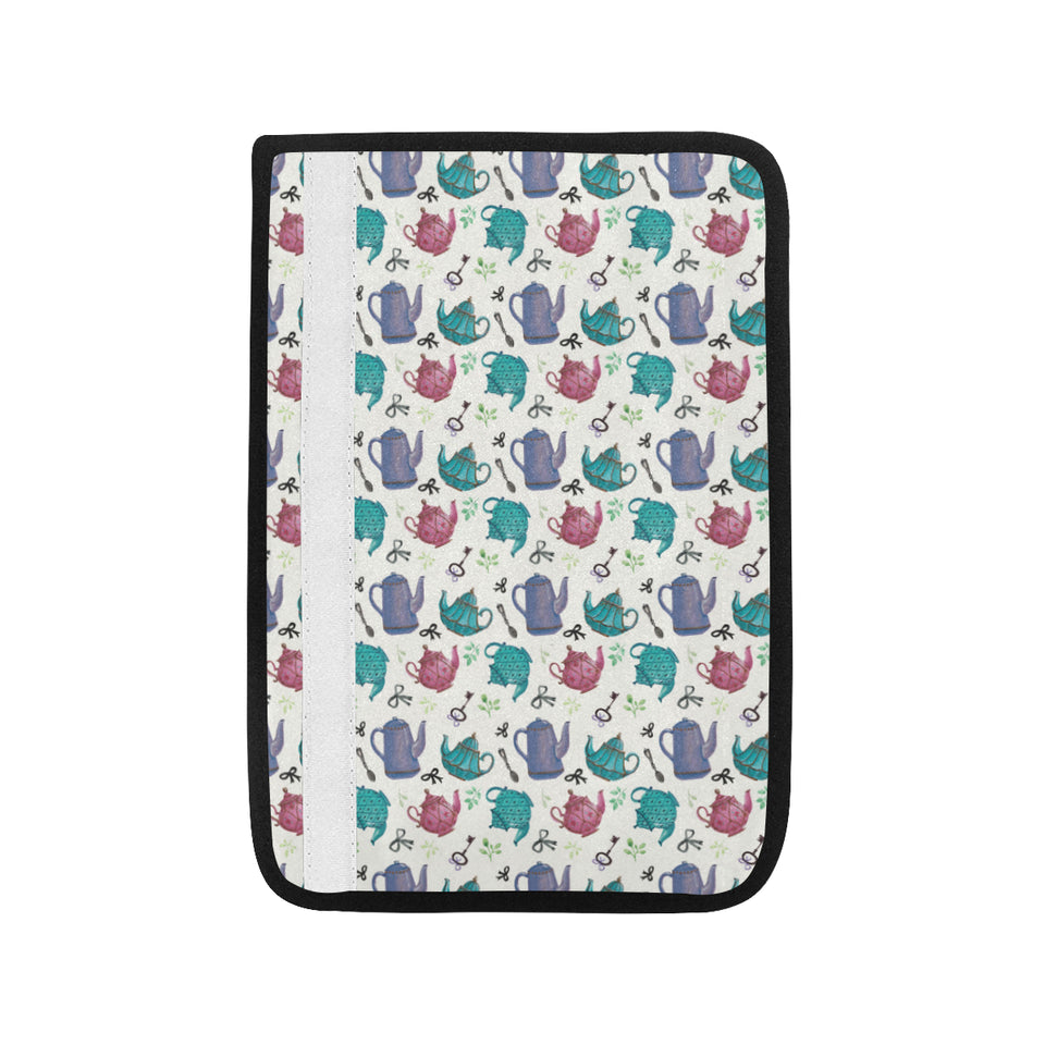Tea pots Pattern Print Design 05 Car Seat Belt Cover