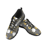 Beautiful gold autumn maple leaf pattern Women's Sneaker Shoes