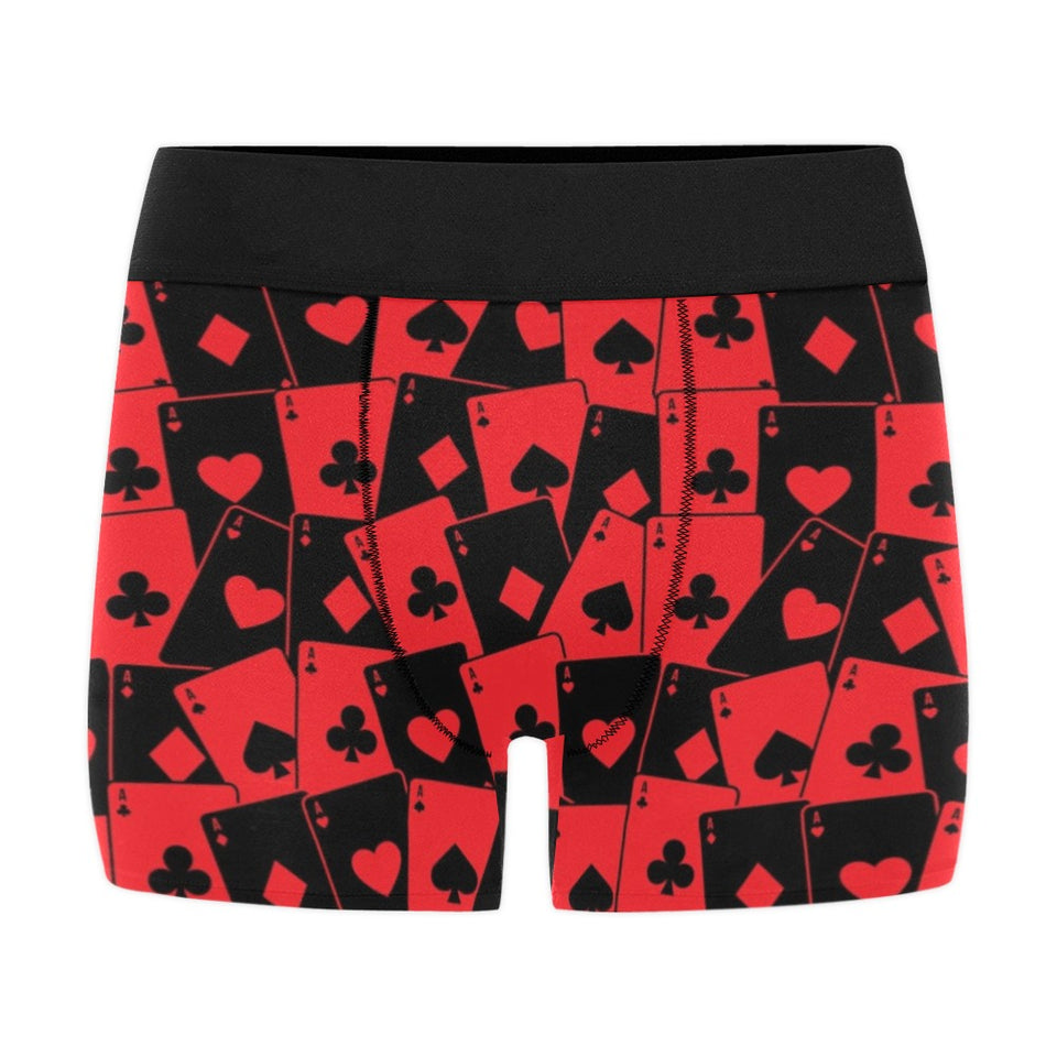 Casino Cards Suits Pattern Print Design 02 Men's All Over Print Boxer Briefs Men's Underwear