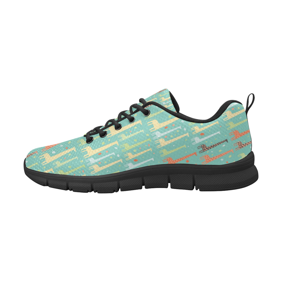 Giraffe Pattern Print Design 01 Men's Breathable Sneakers ( Model 055)