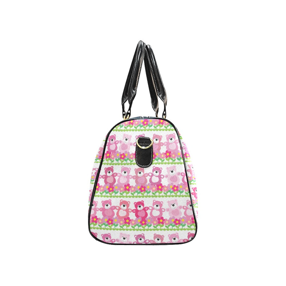 Teddy Bear Pattern Print Design 04 Travel Bag
