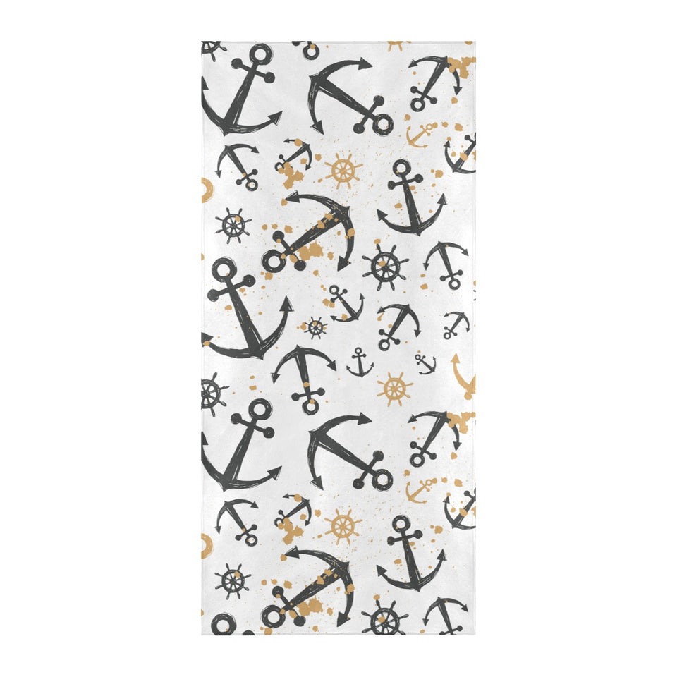 Anchors Rudders pattern Beach Towel