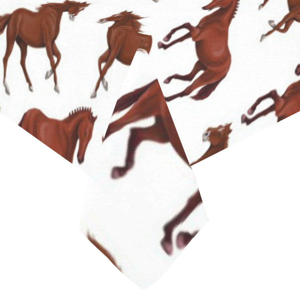 Horses running pattern background Tablecloth