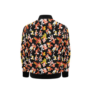Goldfish Pattern Print Design 03 Kids' Boys' Girls' Bomber Jacket
