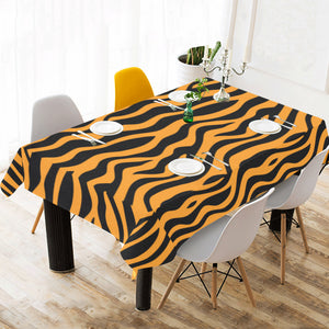 Bengal tigers skin print pattern background Tablecloth