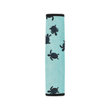 Sea turtle with blue ocean backgroud Car Seat Belt Cover