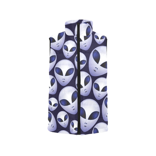 Alien Pattern Print Design 01 Men's Padded Vest