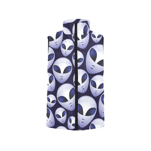 Alien Pattern Print Design 01 Men's Padded Vest