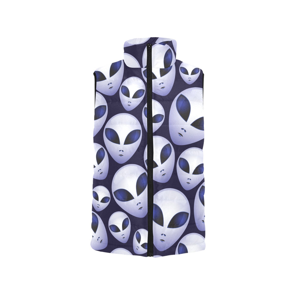 Alien Pattern Print Design 01 Men's Padded Vest