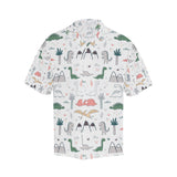 Cute cartoon dinosaurs tree pattern Men's All Over Print Hawaiian Shirt