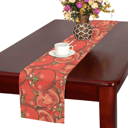 Red Tomato Pattern Table Runner