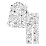 Spider web cobweb pattern Women's Long Pajama Set