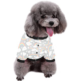 Cute rainbow clound star pattern All Over Print Pet Dog Round Neck Fuzzy Shirt