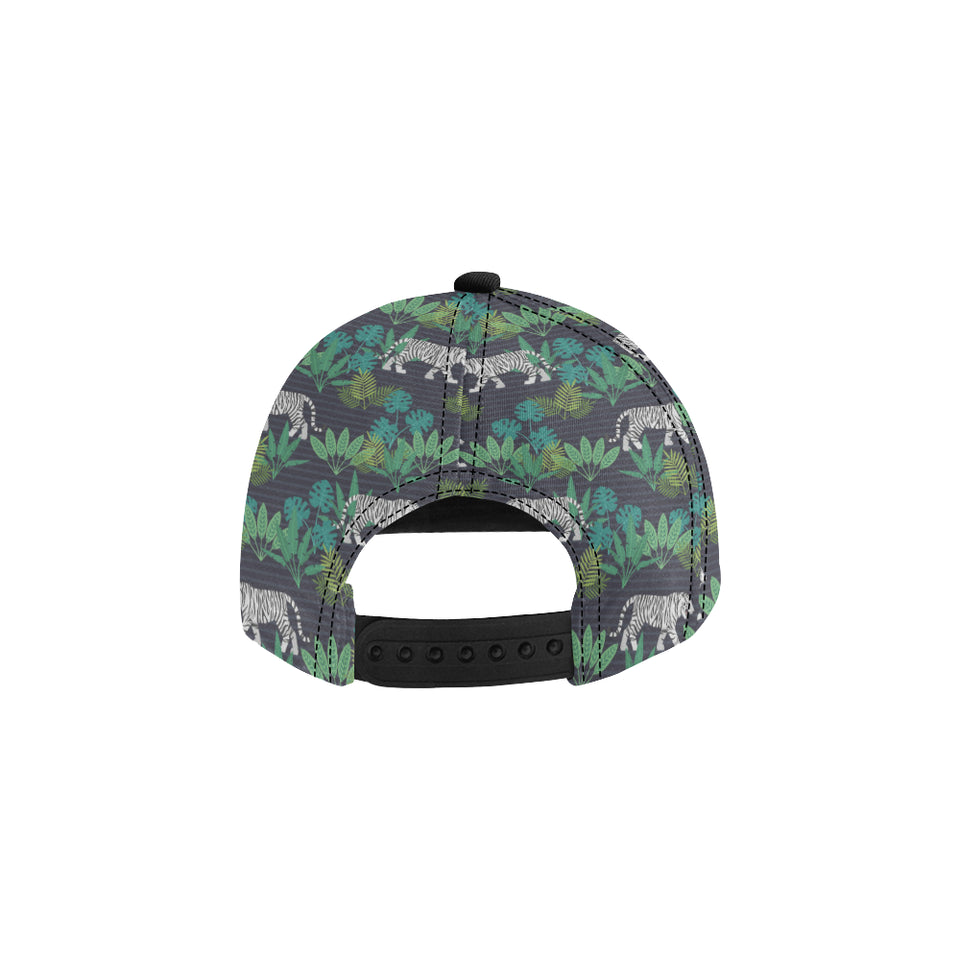 white bengal tigers tropical plant All Over Print Snapback Cap