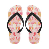 Hand drawn heart design pattern Unisex Flip Flops