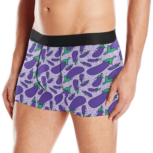 Eggplant Pattern Print Design 03 Men's All Over Print Boxer Briefs Men's Underwear