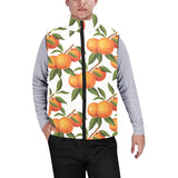 Oranges pattern background Men's Padded Vest