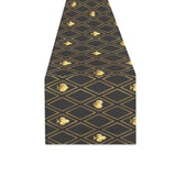 Casino Cards Suits Pattern Print Design 01 Table Runner