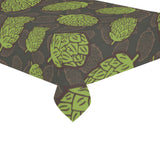 Hop pattern black background Tablecloth