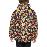 Goldfish Pattern Print Design 03 Kids' Boys' Girls' Padded Hooded Jacket