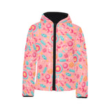 Colorful candy pattern Kids' Boys' Girls' Padded Hooded Jacket