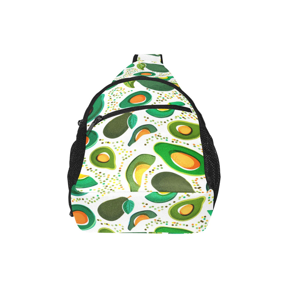 Avocado design pattern All Over Print Chest Bag