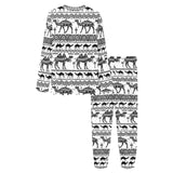 Camel polynesian tribal pattern Women's All Over Print Pajama Set