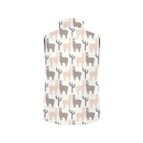 Llama Alpaca pattern Women's Padded Vest