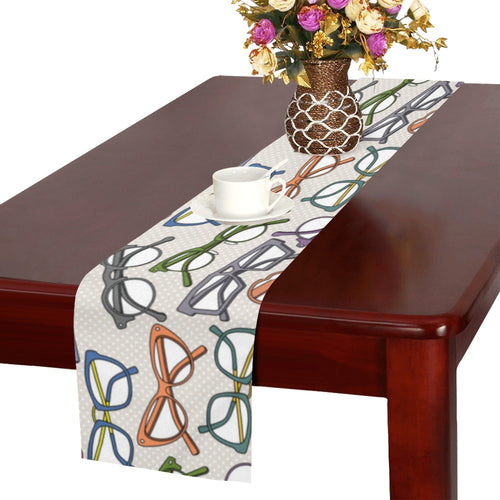 Sun Glasses Pattern Print Design 01 Table Runner
