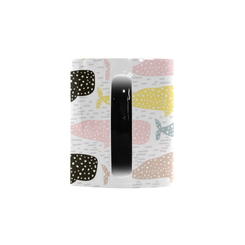 Whale dot pattern Morphing Mug Heat Changing Mug