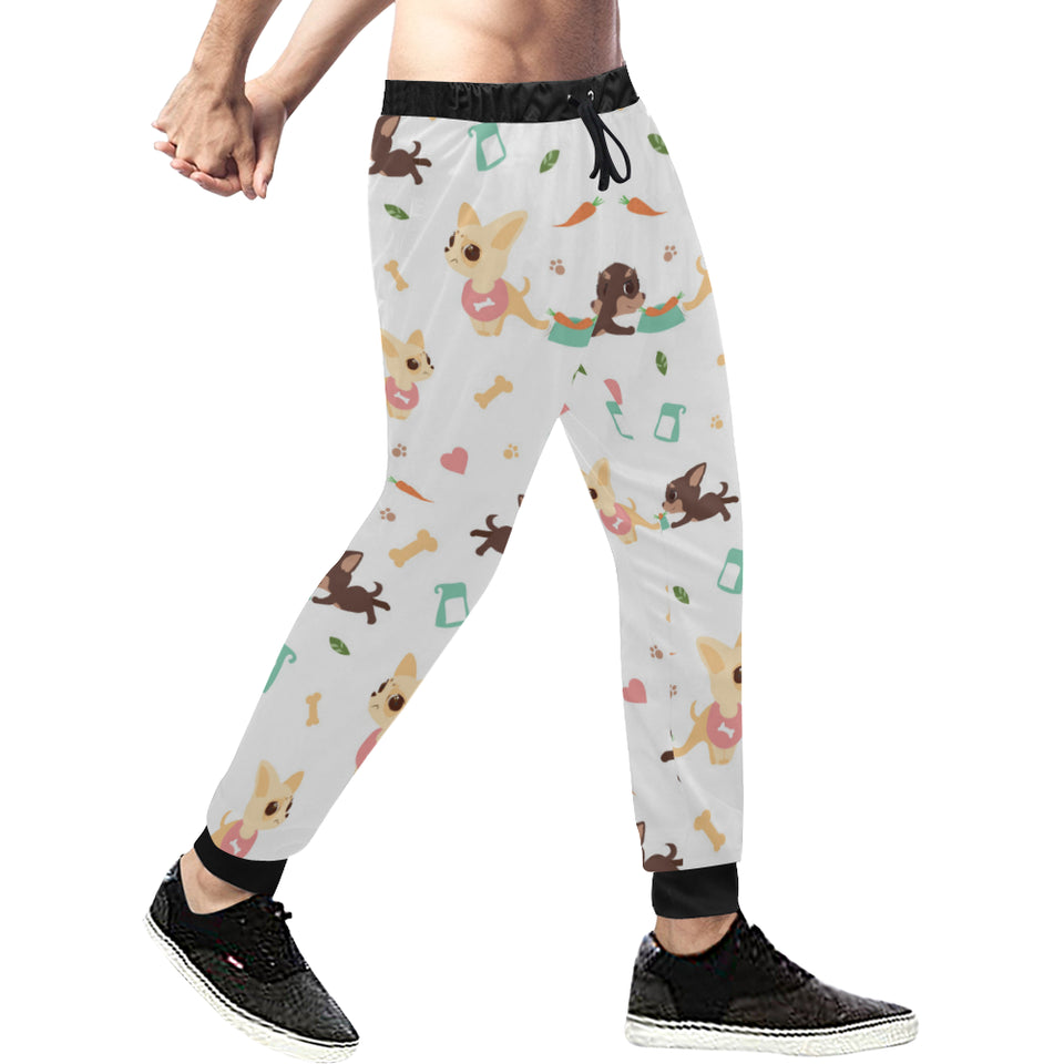Cute Chihuahua puppie pattern Unisex Casual Sweatpants
