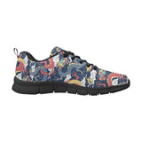 Blue red dragon cloud pattern Men's Sneaker Shoes