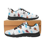Watercolor helicopter cloud pattern Men's Sneaker Shoes