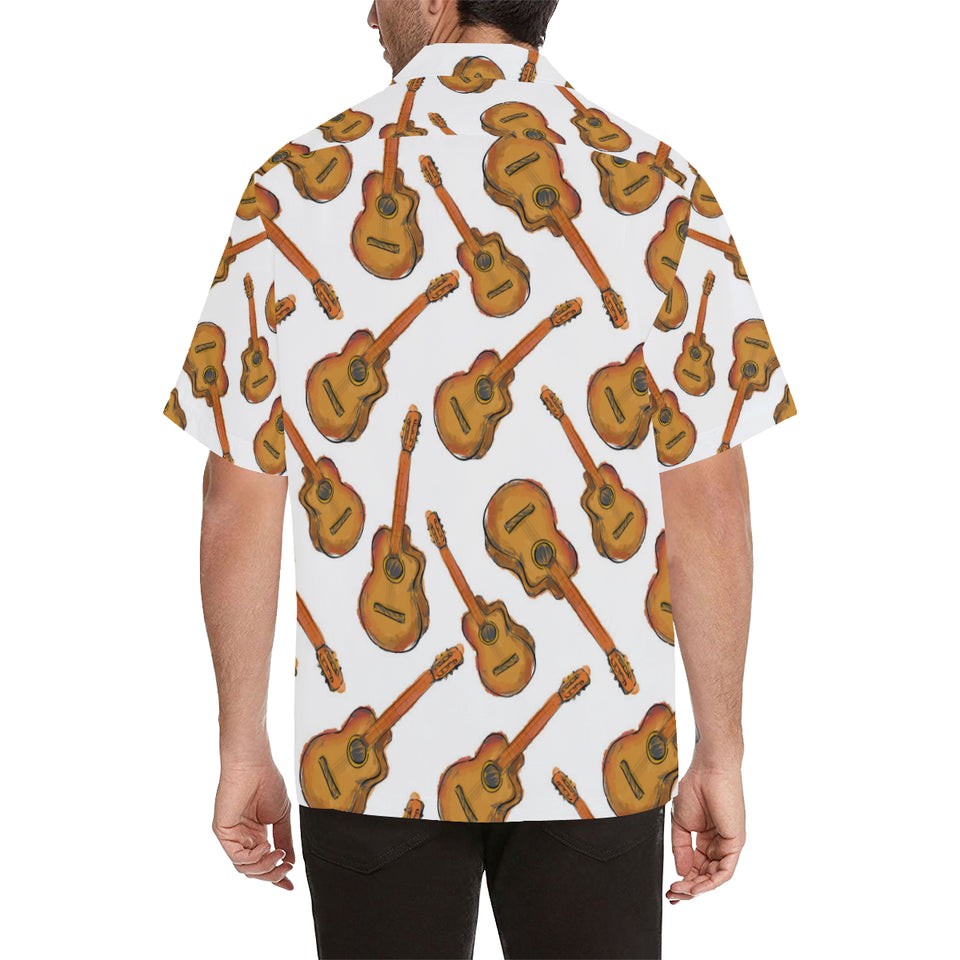 Paint Guitar Pattern Men's All Over Print Hawaiian Shirt