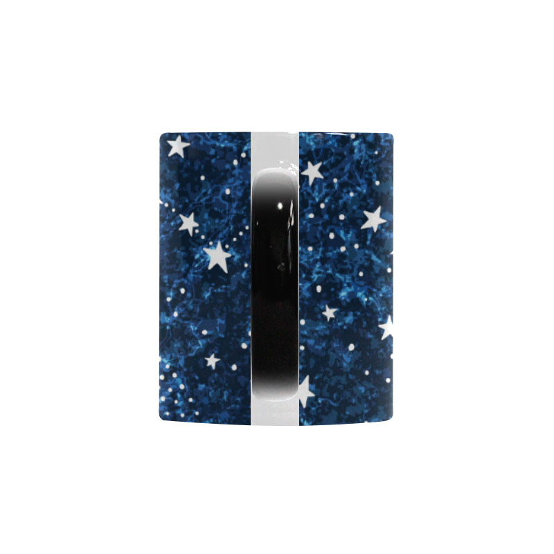 Night sky star pattern Morphing Mug Heat Changing Mug