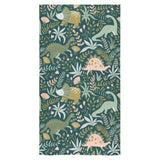 dinosaurs tropical leaves flower pattern Bath Towel