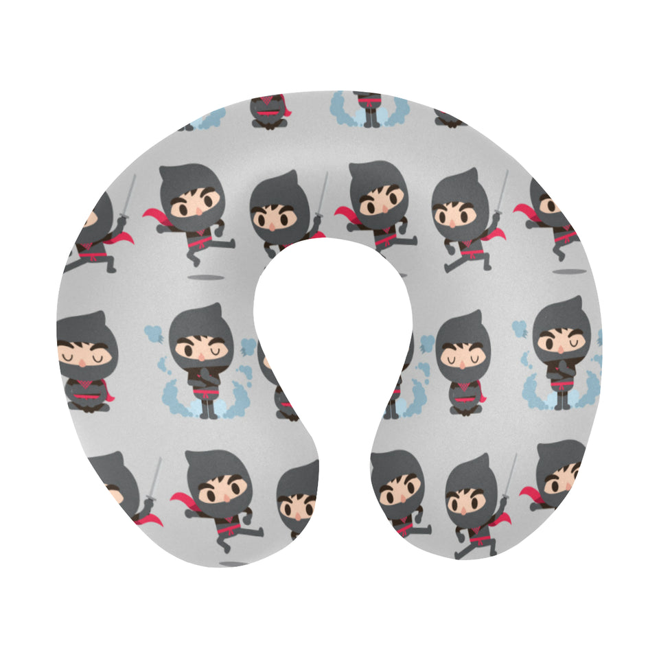 Cute ninja pattern U-Shaped Travel Neck Pillow