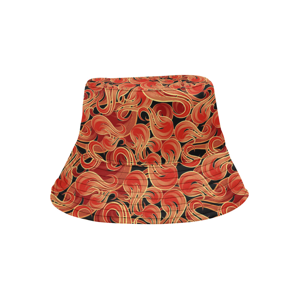Fire flame pattern Unisex Bucket Hat