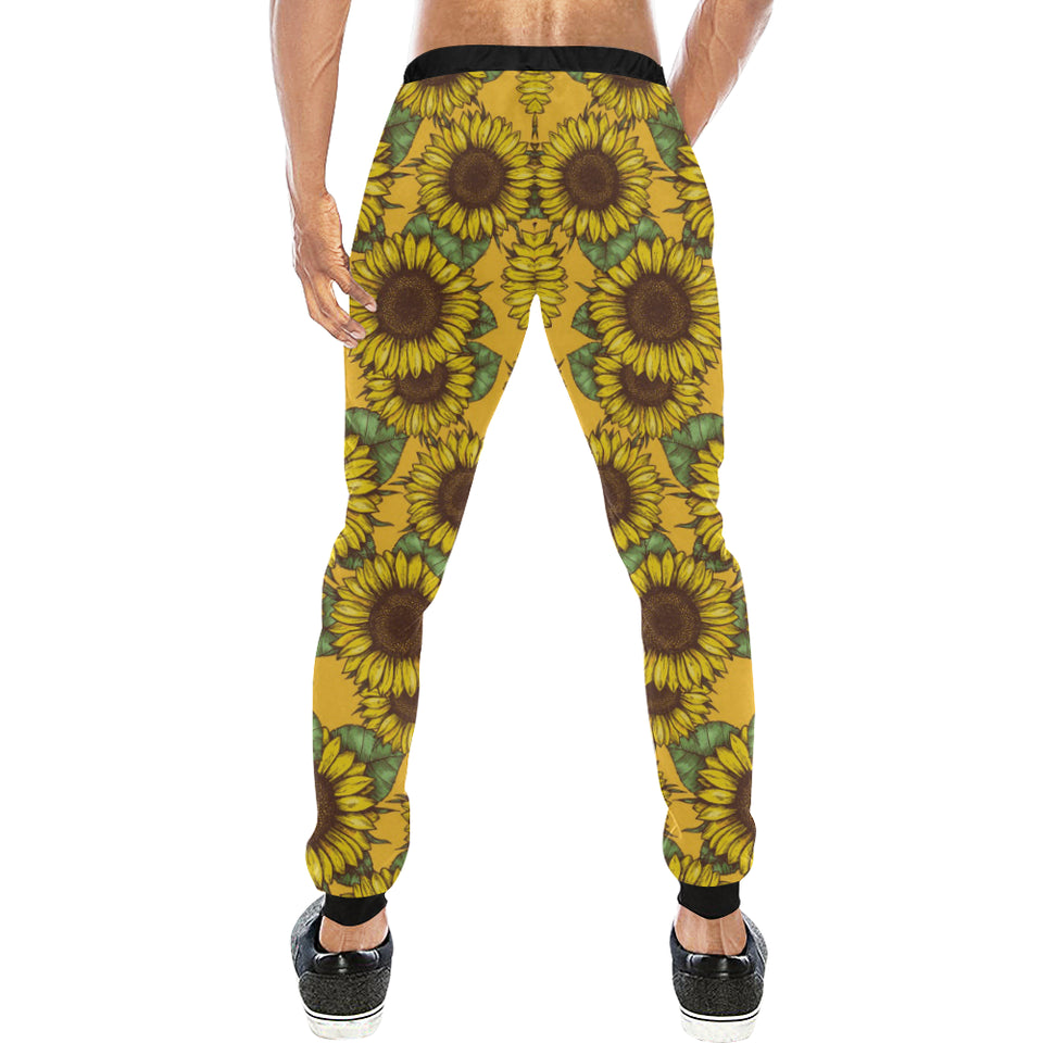 Sunflower pattern Unisex Casual Sweatpants