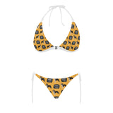 Boston terrier design pattern Sexy Bikinis Two-Piece Swimsuits