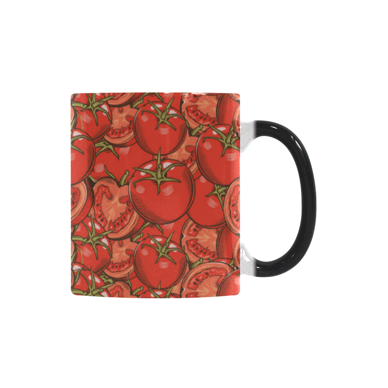 Red Tomato Pattern Morphing Mug Heat Changing Mug