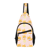 Cute shiba inu dog pattern All Over Print Chest Bag