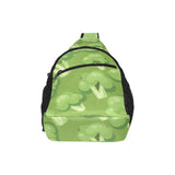 Broccoli pattern green background All Over Print Chest Bag