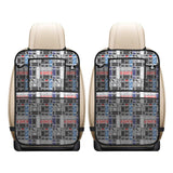 Skate Board Pattern Print Design 04 Car Seat Back Organizer