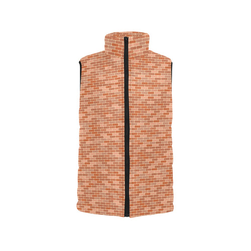 Brick Printed Pattern Print Design 02 Men's Padded Vest