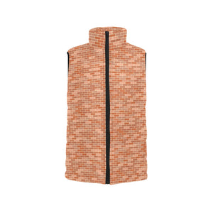 Brick Printed Pattern Print Design 02 Men's Padded Vest