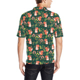 Squirrel Pattern Print Design 03 Men's All Over Print Polo Shirt