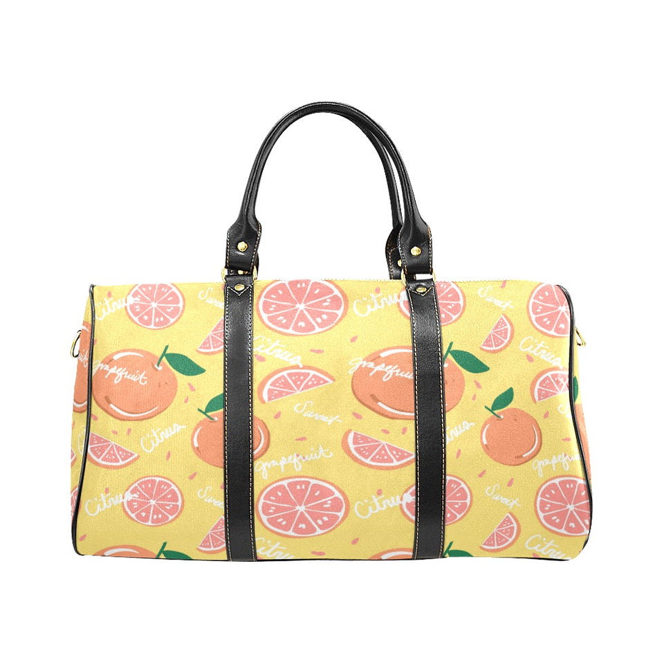 Grapefruit yellow background Travel Bag